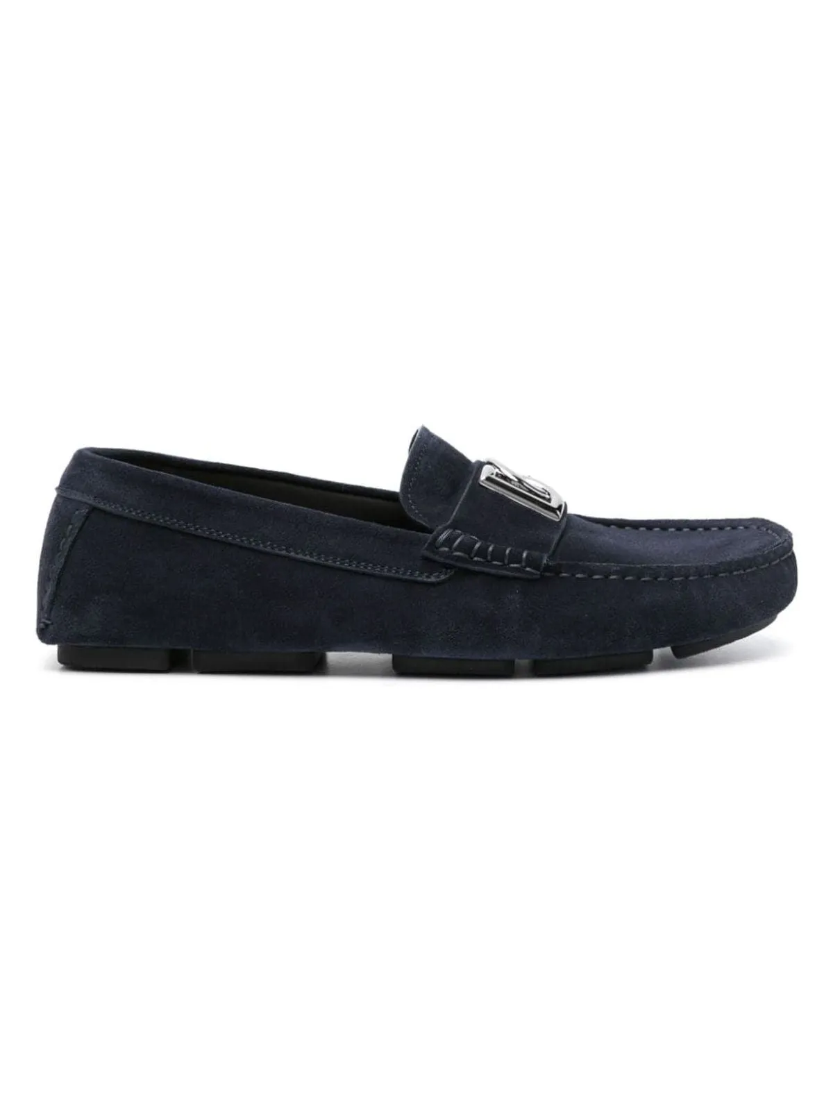 Men's Suede Leather Driver Shoes in Blue | Size 40 | A50598AT44186115